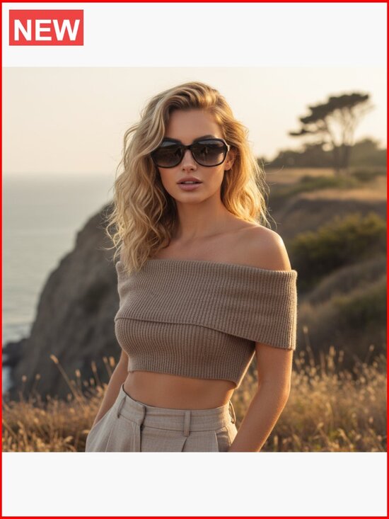 Vintage Square Polarized Sunglasses with UV400 Protection Wraparound Shade main image 5